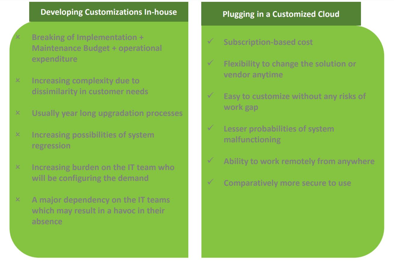 Developing Customizations In-House vs Adding a Customized Cloud