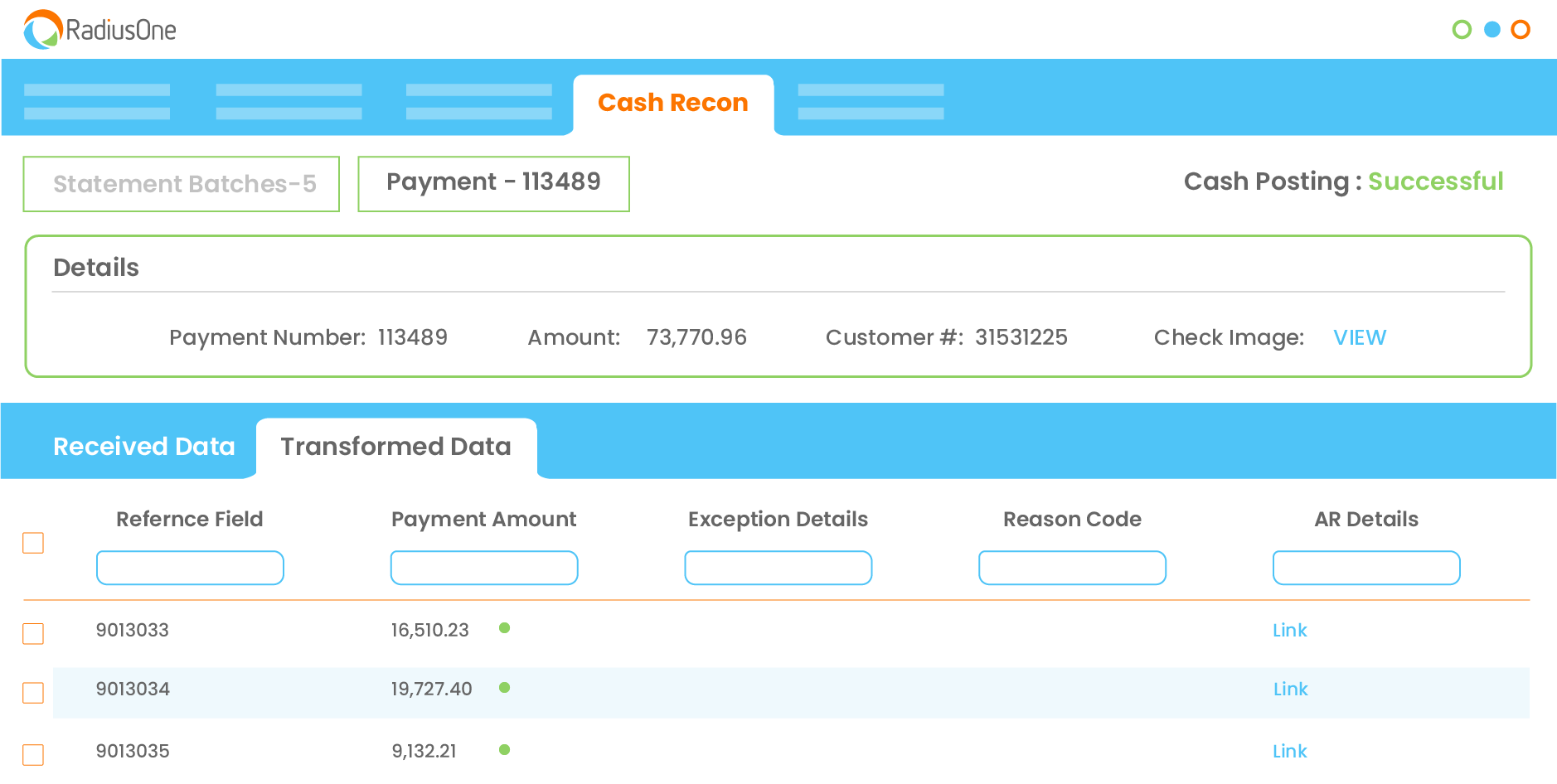  zero-touch cash posting to ERP
