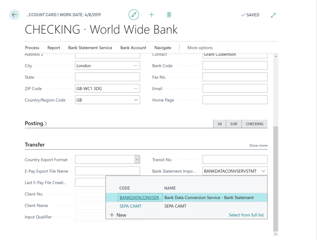 Business Central 365 Bank Reconciliation screenshot 4