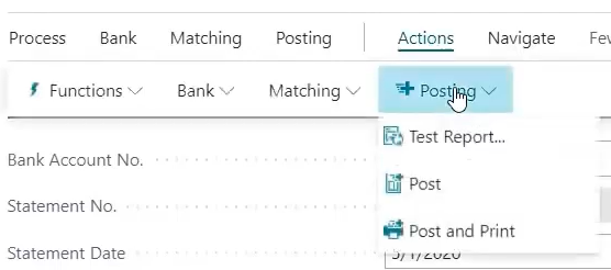 Business Central 365 Bank Reconciliation screenshot 6
