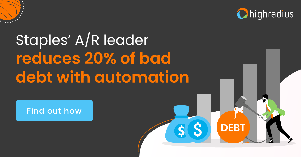 Staple’s A/R leaders reduce 20% of bad debt with automation