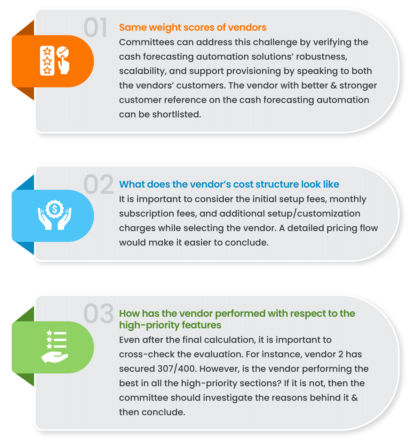 How do you evaluate the vendor