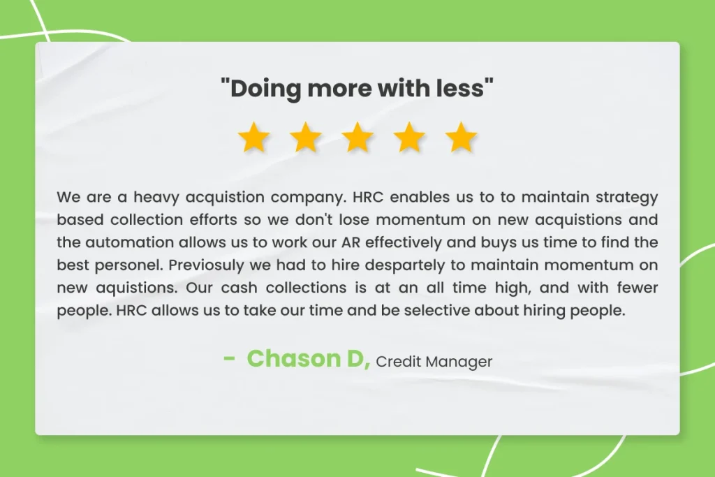Chason Credit Manager on HighRadius
