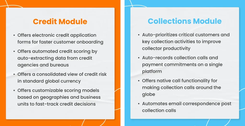Here is why customers love our Credit and Collections modules