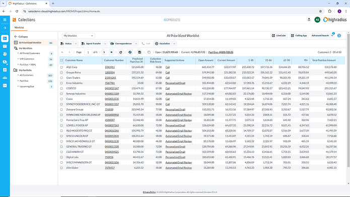 Collections Worklist Prioritization