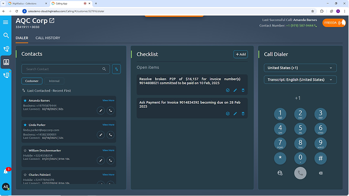 In-App Outbound Call