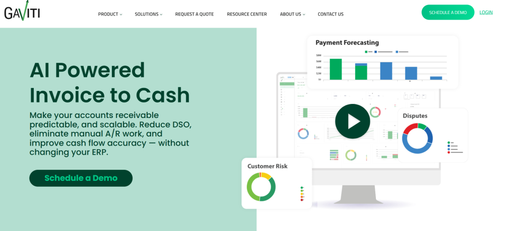 Gaviti; Quadient alternative accounts receivable software