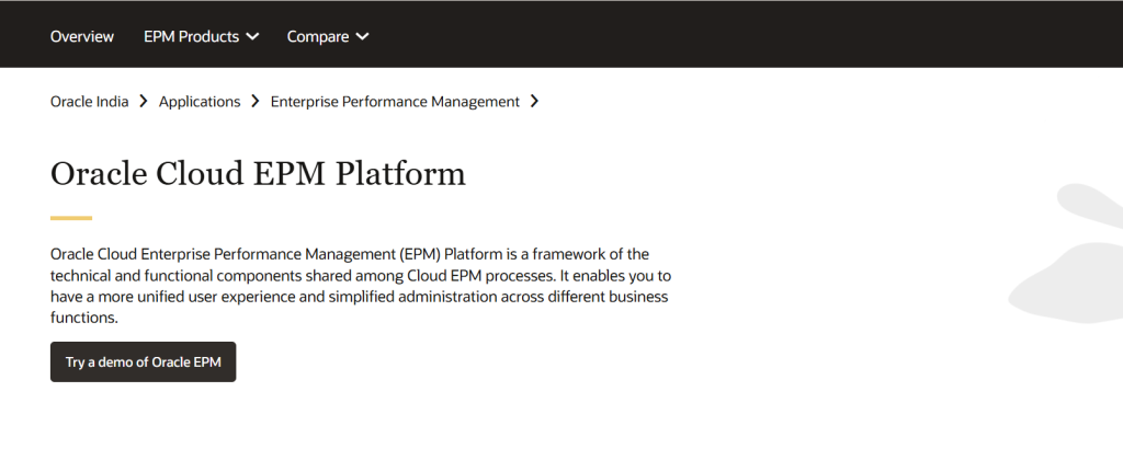Oracle EPM Cloud best Oracle Native Software