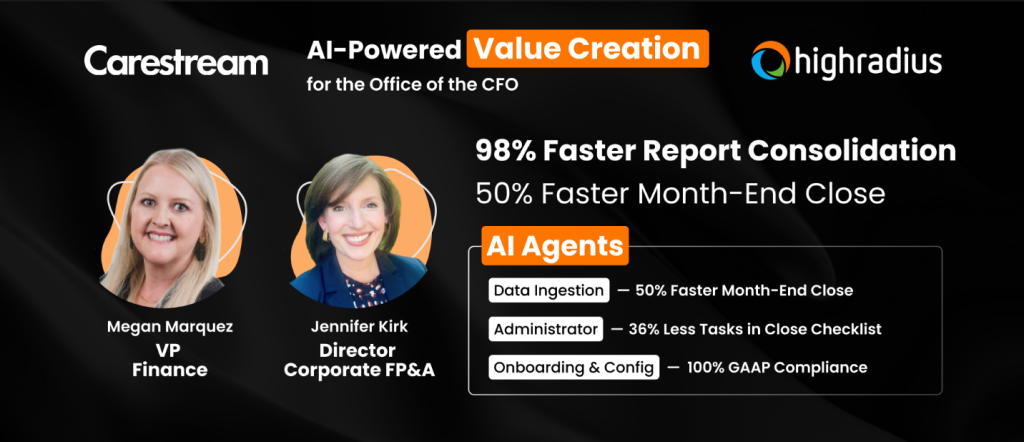Carestream Value Created with HighRadius Automated Consolidation & Reporting