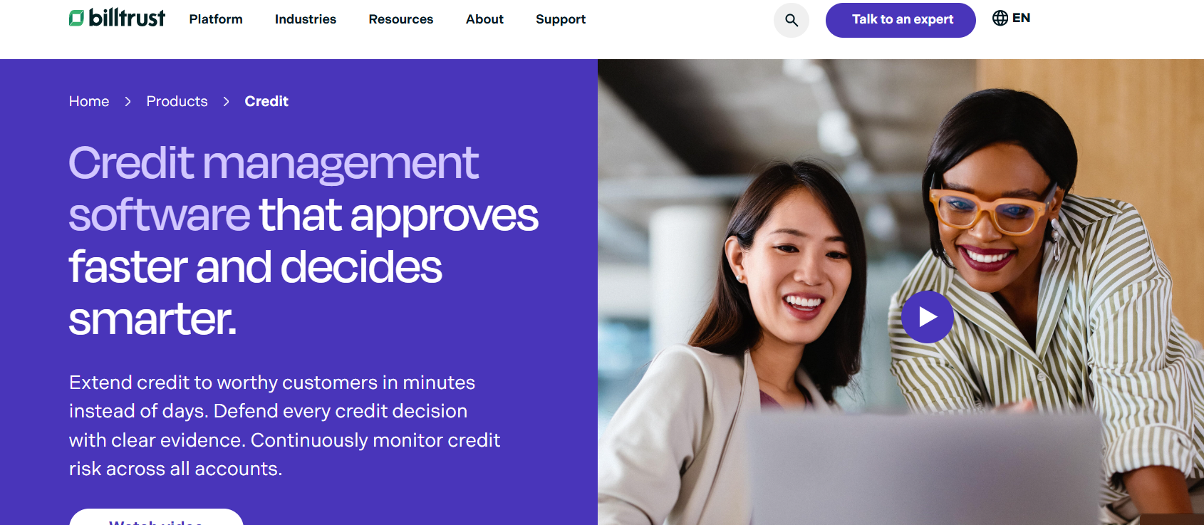 Billtrust credit management tool