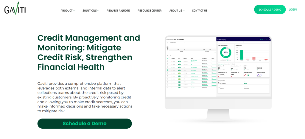 Gaviti credit risk monitoring